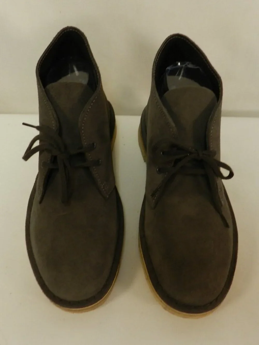 Clarks Suede Desert ankle boots Men lace up slate gray comfort classic Size Sz 7